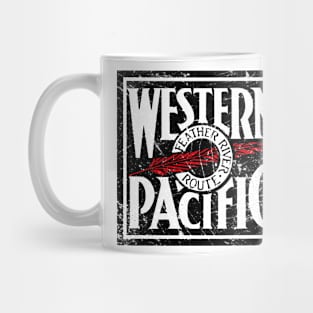 Distressed Western Pacific Railroad Mug